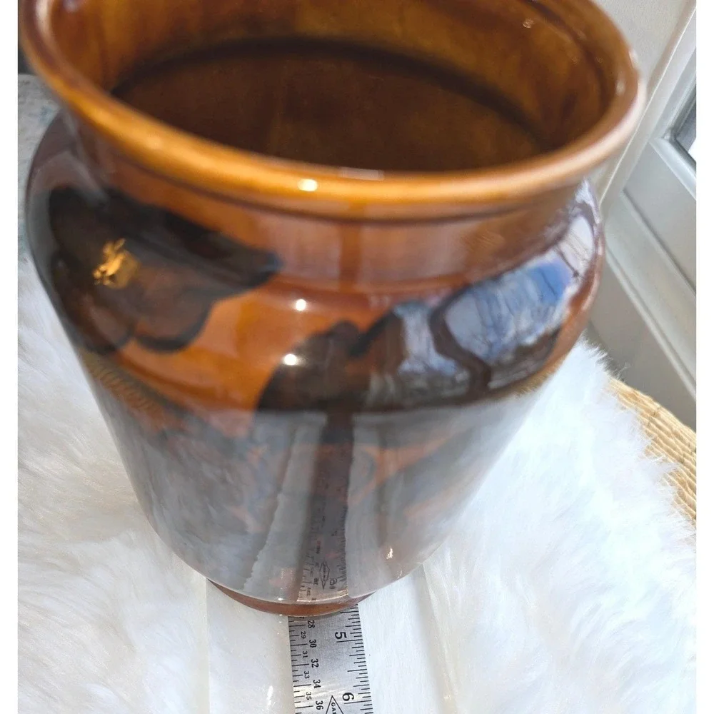 Vintage Los Angeles Potteries Grape Canister Set - Numbers 36 & 37‎ - 2pc